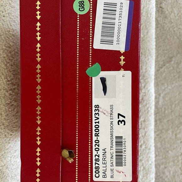 Rene Caovilla ballerina satin crystal embellished flats 37 7 - Picture 8 of 9